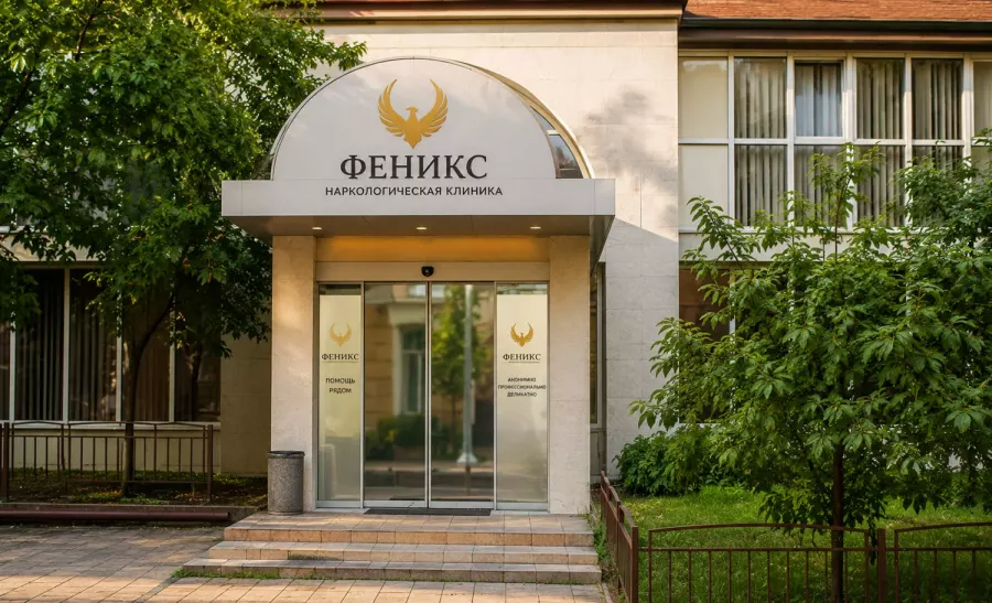 Вход в наркологическую клинику «Феникс» в Котласе